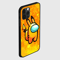 Чехол для iPhone 12 Pro AMONG US - Pikachu, цвет: 3D-черный — фото 2