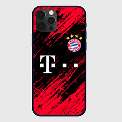 Чехол для iPhone 12 Pro BAYERN MUNCHEN БАВАРИЯ, цвет: 3D-черный