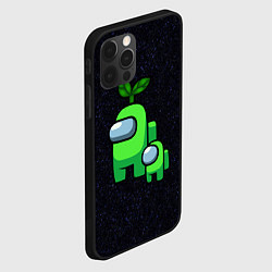 Чехол для iPhone 12 Pro Among us Lime kid lime, цвет: 3D-черный — фото 2