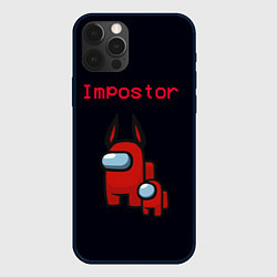 Чехол для iPhone 12 Pro Among us Impostor, цвет: 3D-черный