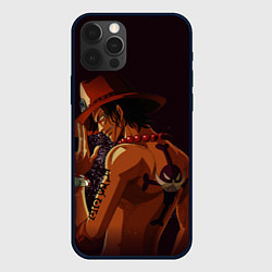 Чехол для iPhone 12 Pro One Piece Портгас Д Эйс, цвет: 3D-черный