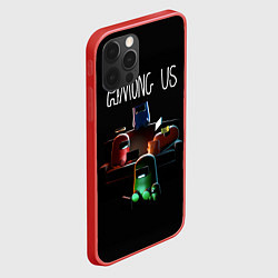 Чехол для iPhone 12 Pro AMONG US, цвет: 3D-красный — фото 2