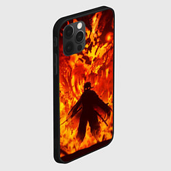 Чехол для iPhone 12 Pro Клинок, рассекающий демонов, цвет: 3D-черный — фото 2