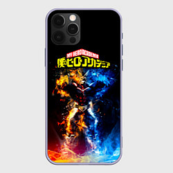 Чехол для iPhone 12 Pro Моя геройская академия, цвет: 3D-светло-сиреневый