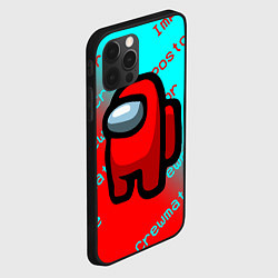 Чехол для iPhone 12 Pro AMONG US - ImpostorCrewmate, цвет: 3D-черный — фото 2