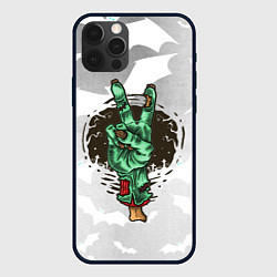 Чехол для iPhone 12 Pro Zombie peace hand, цвет: 3D-черный