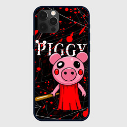 Чехол для iPhone 12 Pro ROBLOX PIGGY, цвет: 3D-черный