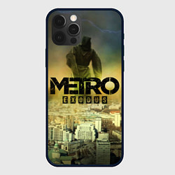 Чехол для iPhone 12 Pro Metro logo, цвет: 3D-черный