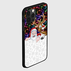 Чехол для iPhone 12 Pro Новый Год, цвет: 3D-черный — фото 2