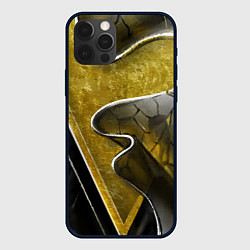 Чехол для iPhone 12 Pro Золотой треугольник, цвет: 3D-черный