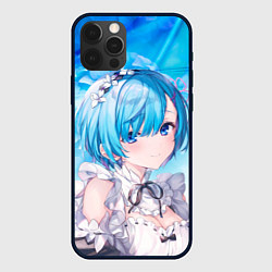 Чехол для iPhone 12 Pro Рем, цвет: 3D-черный