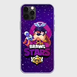 Чехол для iPhone 12 Pro Brawl Stars - Генерал Гавс, цвет: 3D-светло-сиреневый