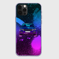 Чехол для iPhone 12 Pro LAND ROVER NEON, цвет: 3D-светло-сиреневый