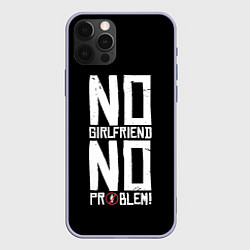 Чехол для iPhone 12 Pro Нет Девушки - Нет Проблем, цвет: 3D-светло-сиреневый