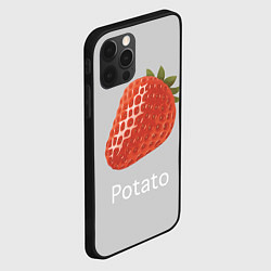 Чехол для iPhone 12 Pro Strawberry potatoes, цвет: 3D-черный — фото 2