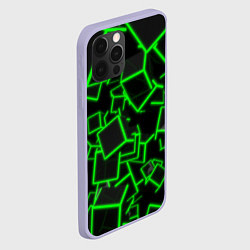 Чехол для iPhone 12 Pro Cyber cube, цвет: 3D-светло-сиреневый — фото 2