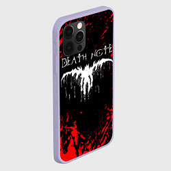 Чехол для iPhone 12 Pro DEATH NOTE ТЕТРАДЬ СМЕРТИ, цвет: 3D-светло-сиреневый — фото 2