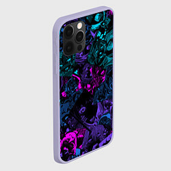 Чехол для iPhone 12 Pro Neon Ahegao, цвет: 3D-светло-сиреневый — фото 2
