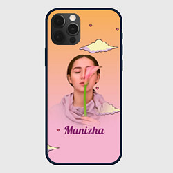 Чехол для iPhone 12 Pro Манижа Manizha, цвет: 3D-черный