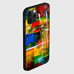 Чехол для iPhone 12 Pro КРАСКИ, цвет: 3D-черный — фото 2