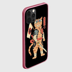 Чехол для iPhone 12 Pro Shogun Cat, цвет: 3D-малиновый — фото 2