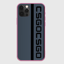 Чехол для iPhone 12 Pro CSGO, цвет: 3D-малиновый