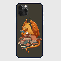 Чехол для iPhone 12 Pro Book Dragon, цвет: 3D-черный