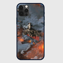 Чехол для iPhone 12 Pro Стимпанк бой Steampunk Ship Z, цвет: 3D-черный