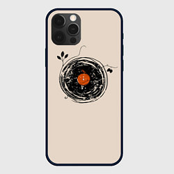 Чехол iPhone 12 Pro Natural Vinyl Records Vintage