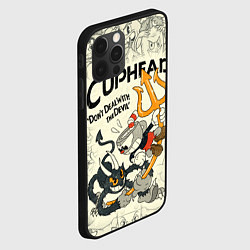 Чехол для iPhone 12 Pro Cuphead and Devil, цвет: 3D-черный — фото 2