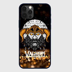 Чехол для iPhone 12 Pro Valheim Viking Gold, цвет: 3D-черный