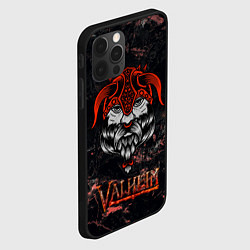 Чехол для iPhone 12 Pro Valheim лицо викинга, цвет: 3D-черный — фото 2