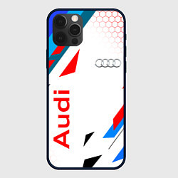 Чехол для iPhone 12 Pro AUDI АУДИ SPORT, цвет: 3D-черный