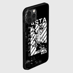 Чехол для iPhone 12 Pro Чёрный Аста Чёрный Клевер, цвет: 3D-черный — фото 2