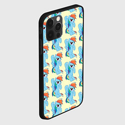 Чехол для iPhone 12 Pro Rainbow Dash, цвет: 3D-черный — фото 2