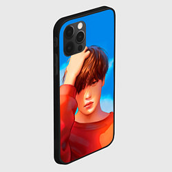 Чехол для iPhone 12 Pro Park Jimin Art, цвет: 3D-черный — фото 2