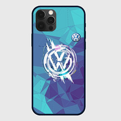 Чехол для iPhone 12 Pro VOLKSWAGEN, цвет: 3D-черный