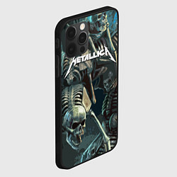 Чехол для iPhone 12 Pro Metallica Metal Skull, цвет: 3D-черный — фото 2