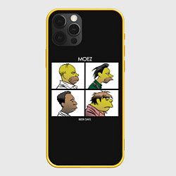 Чехол для iPhone 12 Pro Mozes band, цвет: 3D-желтый