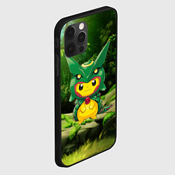 Чехол для iPhone 12 Pro Пикачу дракон, цвет: 3D-черный — фото 2