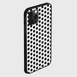 Чехол для iPhone 12 Pro Текстура мяча, цвет: 3D-черный — фото 2