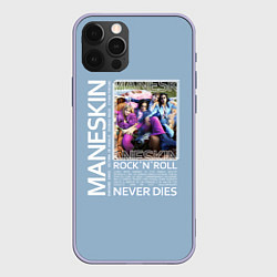 Чехол для iPhone 12 Pro Maneskin RocknRoll, цвет: 3D-светло-сиреневый