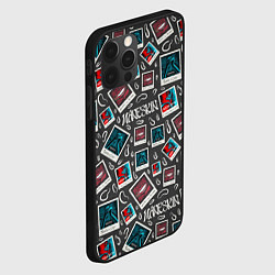 Чехол для iPhone 12 Pro Maneskin Pattern, цвет: 3D-черный — фото 2