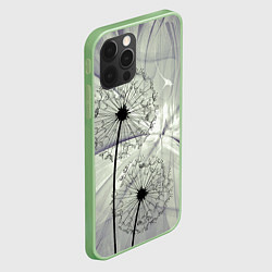 Чехол для iPhone 12 Pro Одуванчики, цвет: 3D-салатовый — фото 2