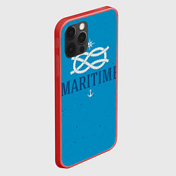 Чехол для iPhone 12 Pro Морской ВМФ, цвет: 3D-красный — фото 2