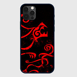Чехол для iPhone 12 Pro ТАТУИРОВКА ДРАКЕНА, цвет: 3D-черный