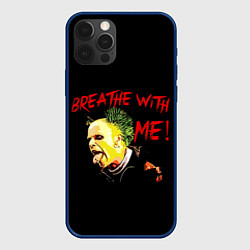 Чехол для iPhone 12 Pro Breathe whith me, цвет: 3D-тёмно-синий