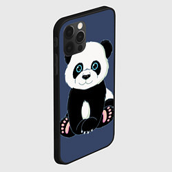 Чехол для iPhone 12 Pro Милая Панда Sweet Panda, цвет: 3D-черный — фото 2