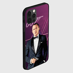 Чехол для iPhone 12 Pro Агент 007 Джеймс Бонд, цвет: 3D-черный — фото 2