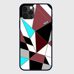 Чехол для iPhone 12 Pro Геометрический узор, цвет: 3D-черный